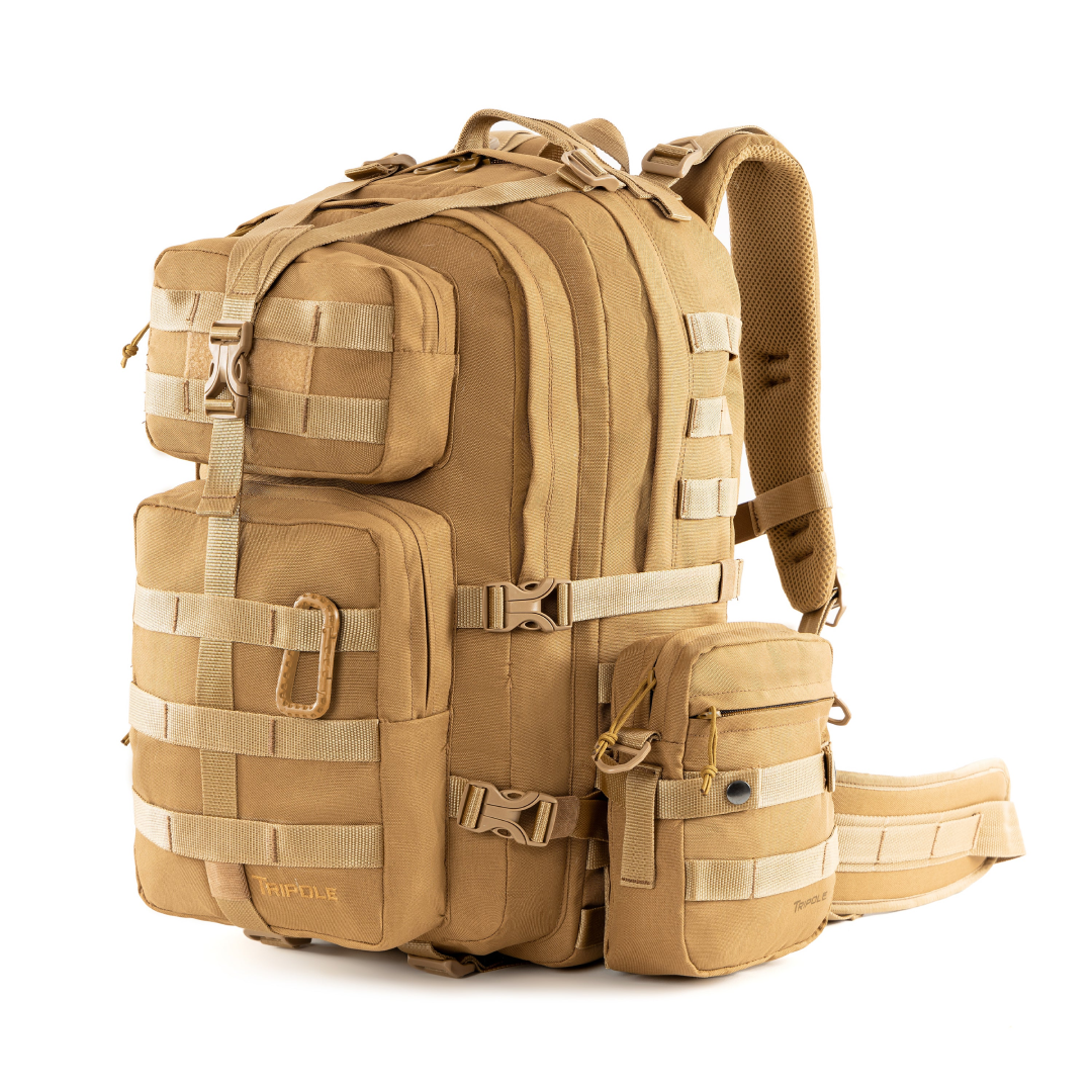 Tripole Alfa 45 Liters Military Tactical Backpack and Rucksack with Detachable Sling Bag