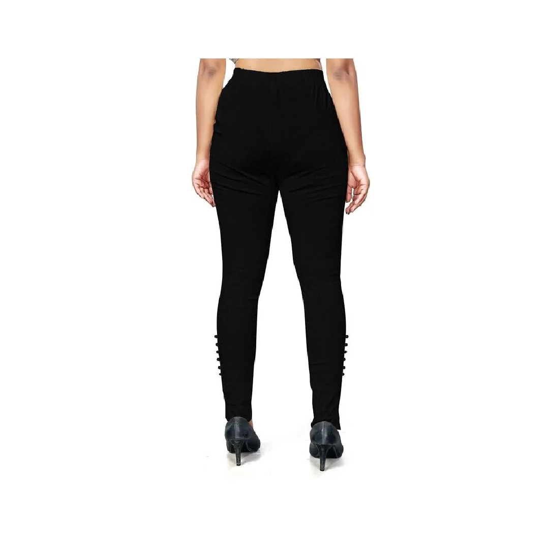 Plain Black Mehrang Women's Casual Wear Trouser Pant, Waist Size: 30.0