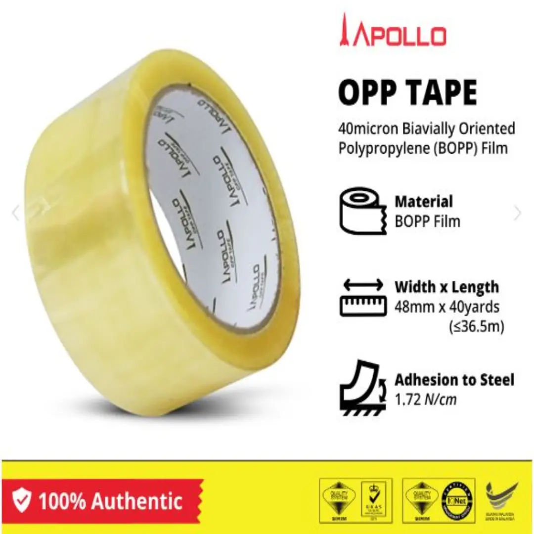 Apollo OPP Packaging Tape – Malaysia B2B Distributor