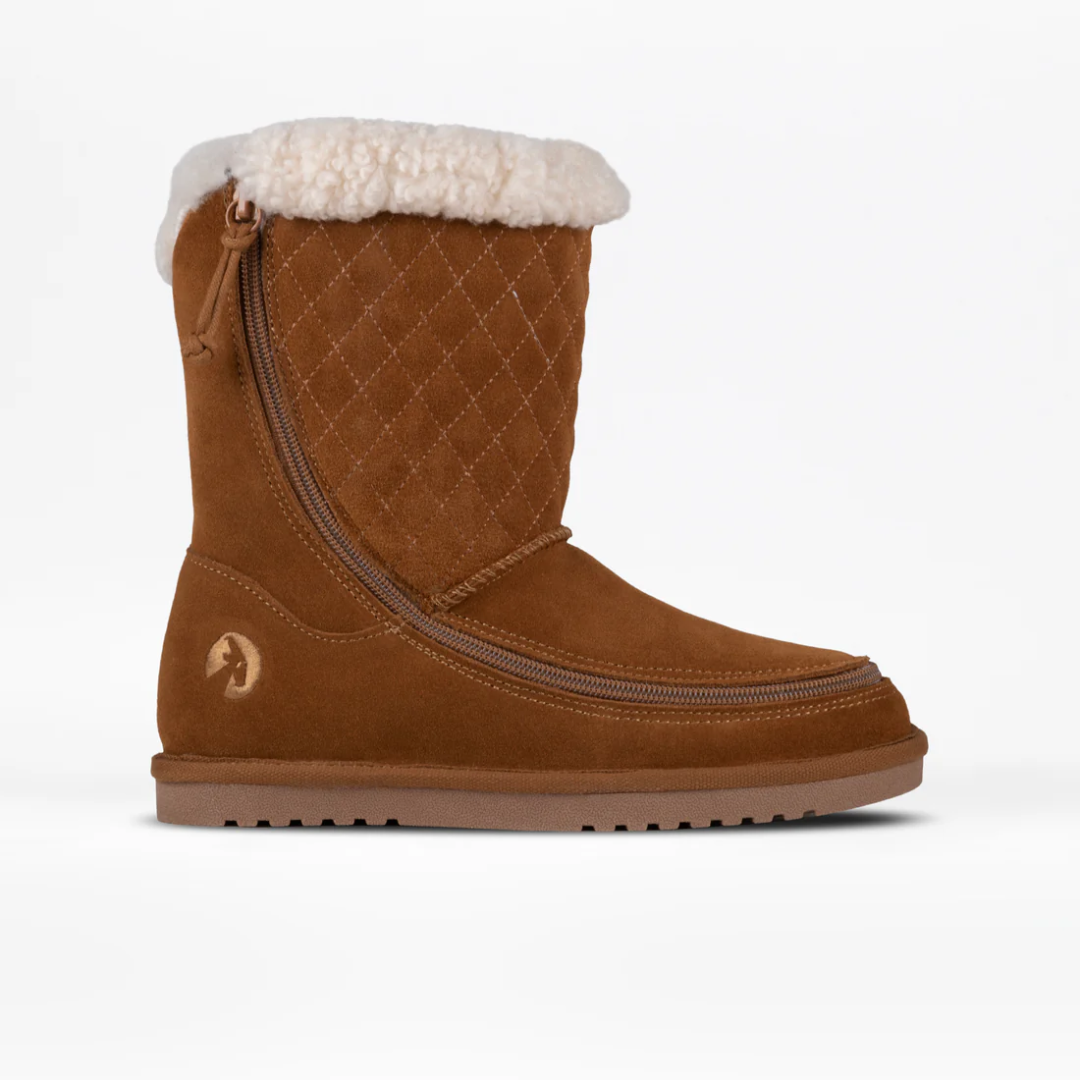 Women’s Billy Footwear Cozy Quilt Lux Boots – Chestnut Kids Style | USA Supplier