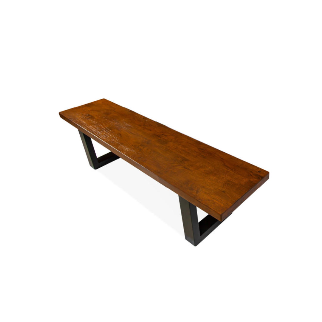 Ruben Walnut Wood Bench for Refined Seating and Home Style