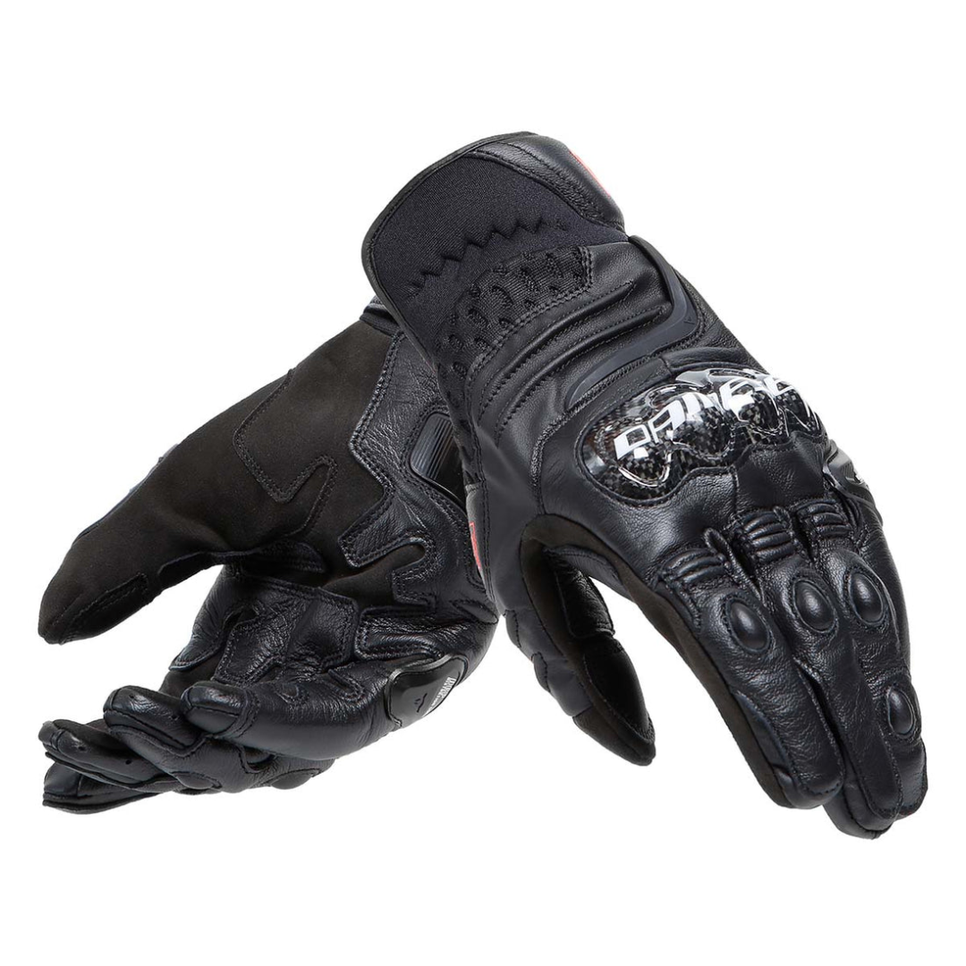CARBON 4 Short Fashion Leather Gloves for Winter Wear