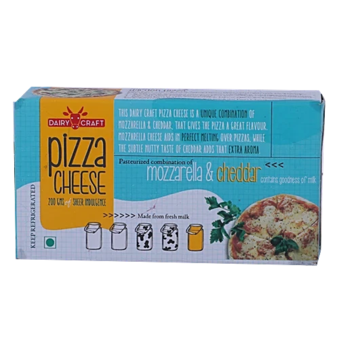 Dairy Craft Pizza Cheese - Mozeralla 200 g Carton