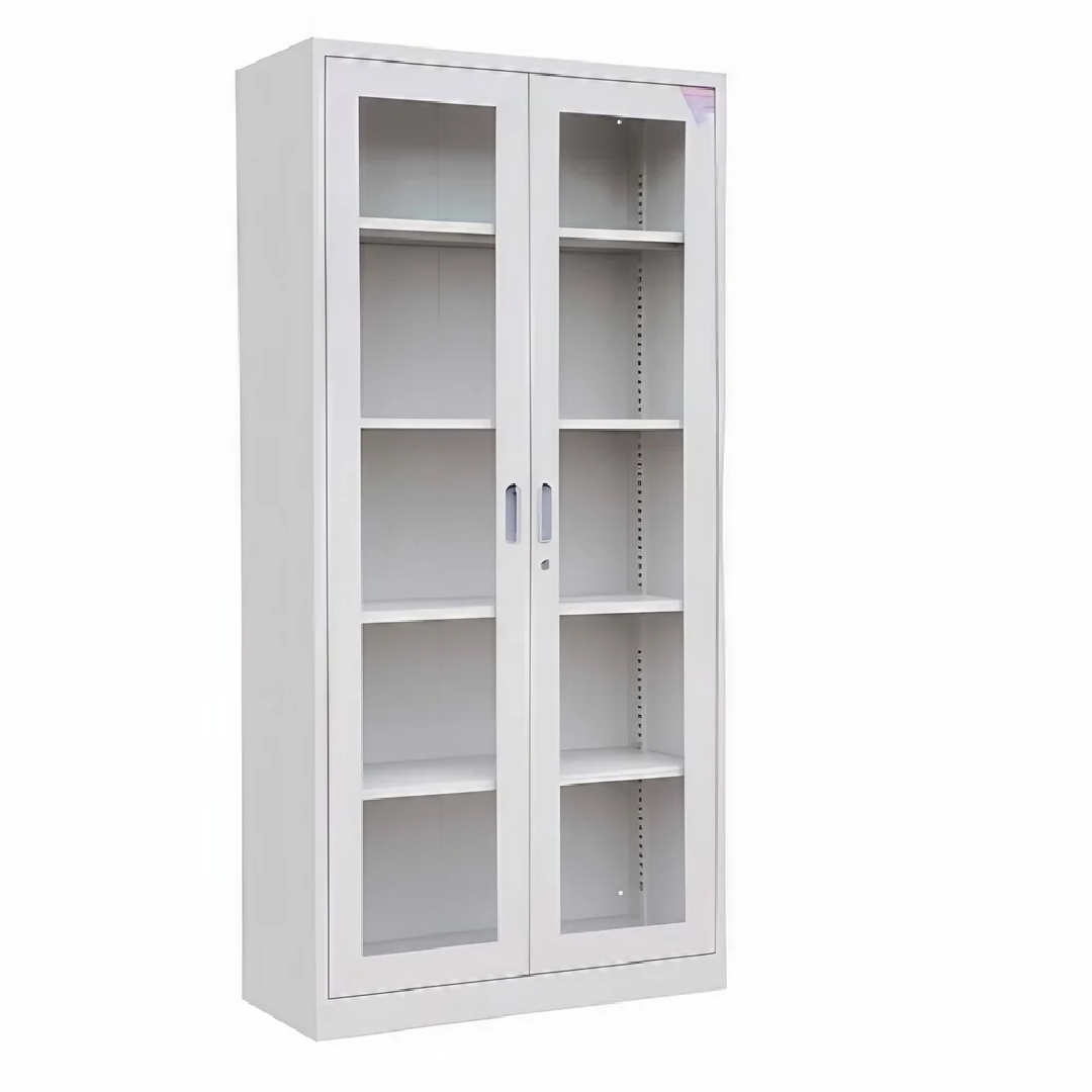 Double Door Glass Door Cupboard, For Home, Office