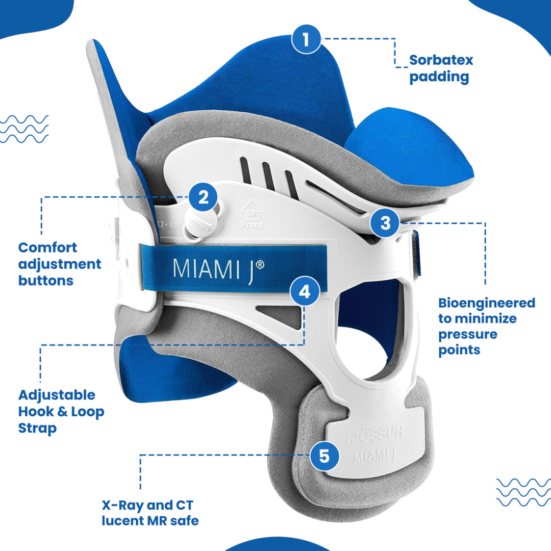 Ossur Miami J Cervical Collar USA Neck Stability Support