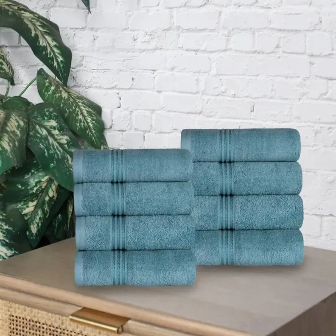 Superior Heritage Egyptian Cotton Hand Towel Set – 8 Pack USA