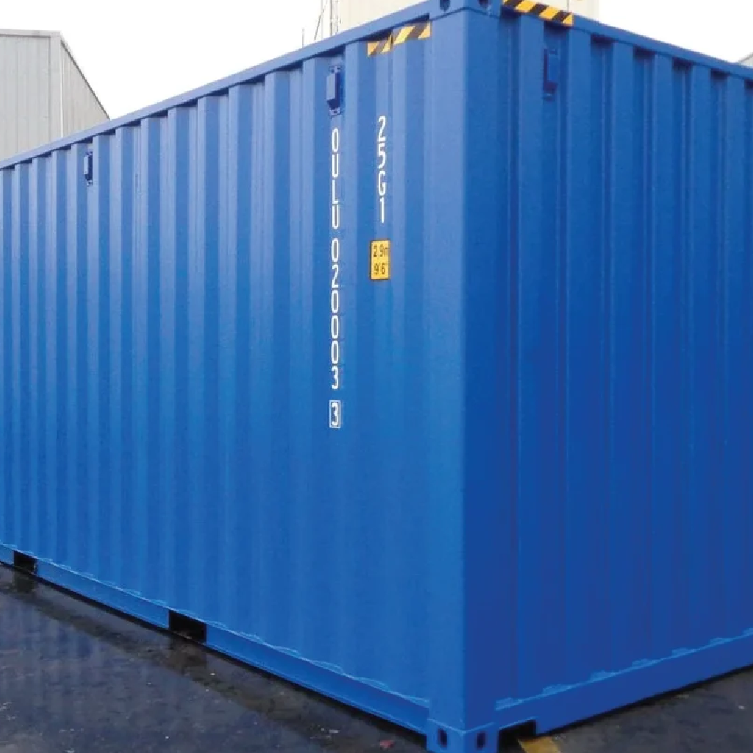 Blue Galvanized Steel Dry Cargo Containers - Durable & Secure