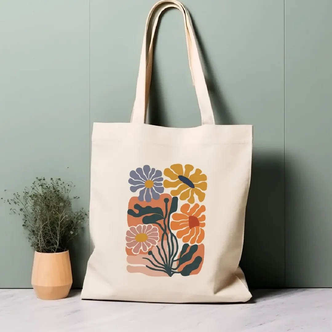 Cotton Ivory Carry Bag – Elegant & Durable for Everyday Use 