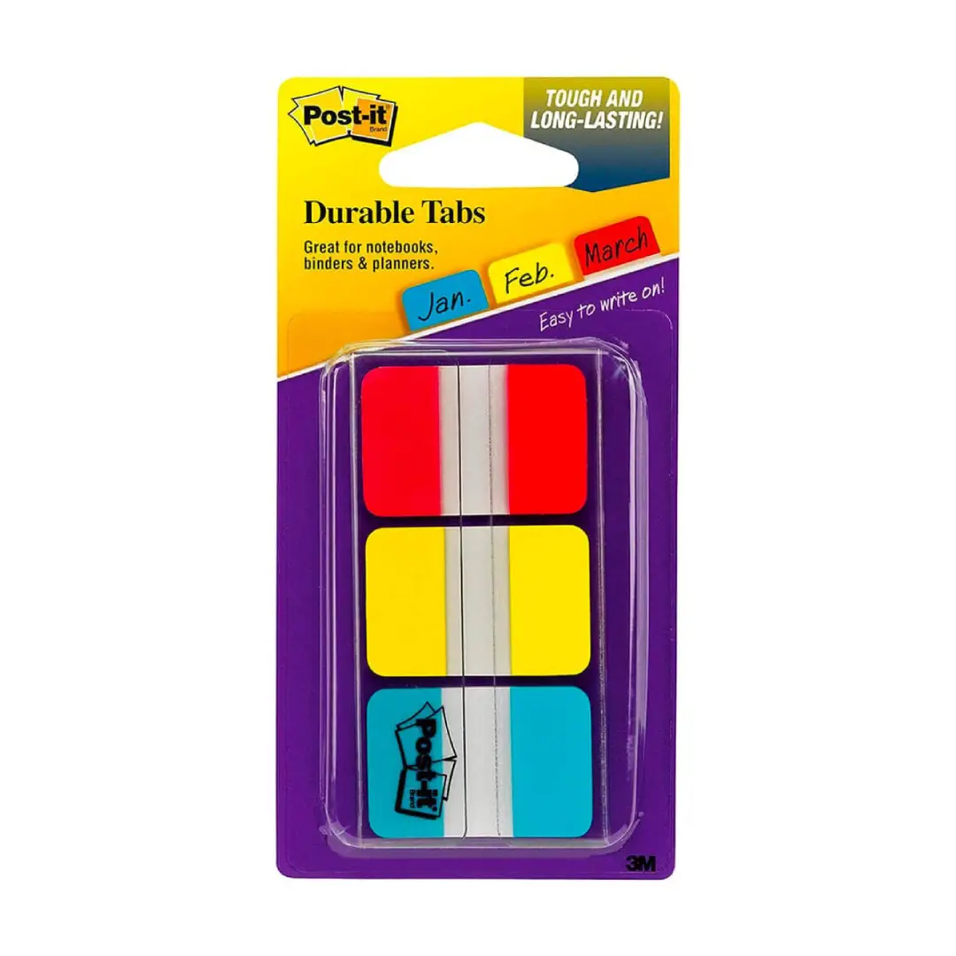 Post-It Durable Index Tabs Note Organizers USA