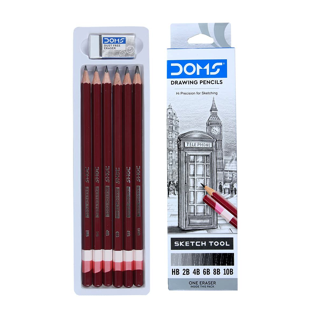 DOMS Drawing & Sketching Graphite Pencil Set