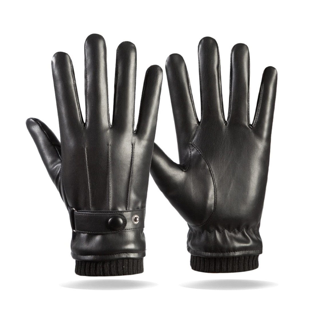 Premium Leather Winter Gloves For Men