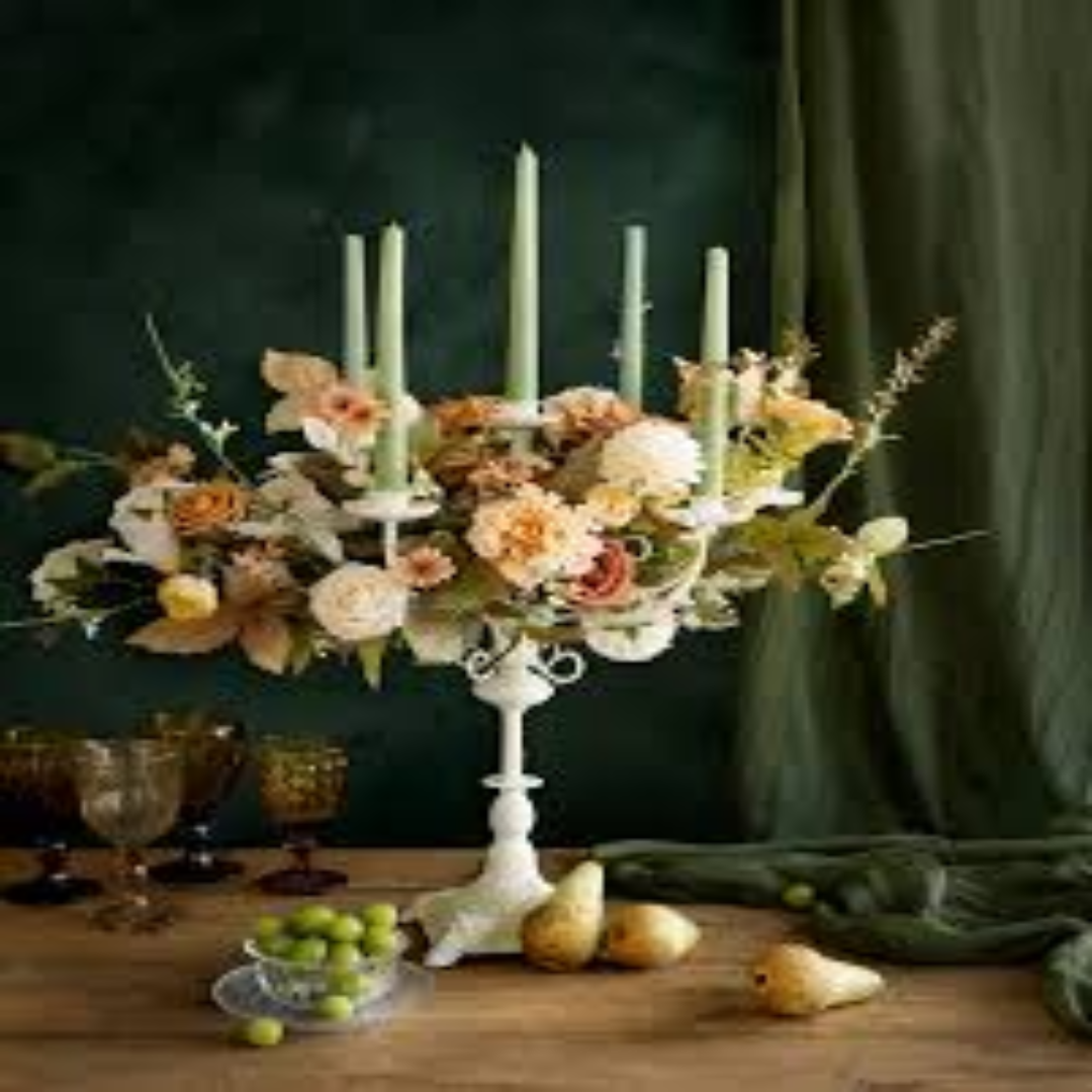 Tall Candelabra Tube Vase Centerpiece Stand – Gold Decor Piece | USA Supplier