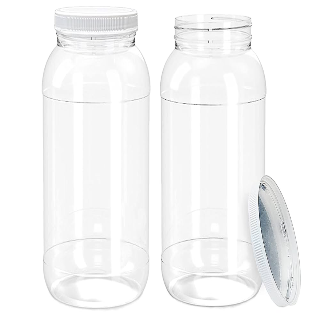Large Capacity Plastic Wide-Mouth Jars Available