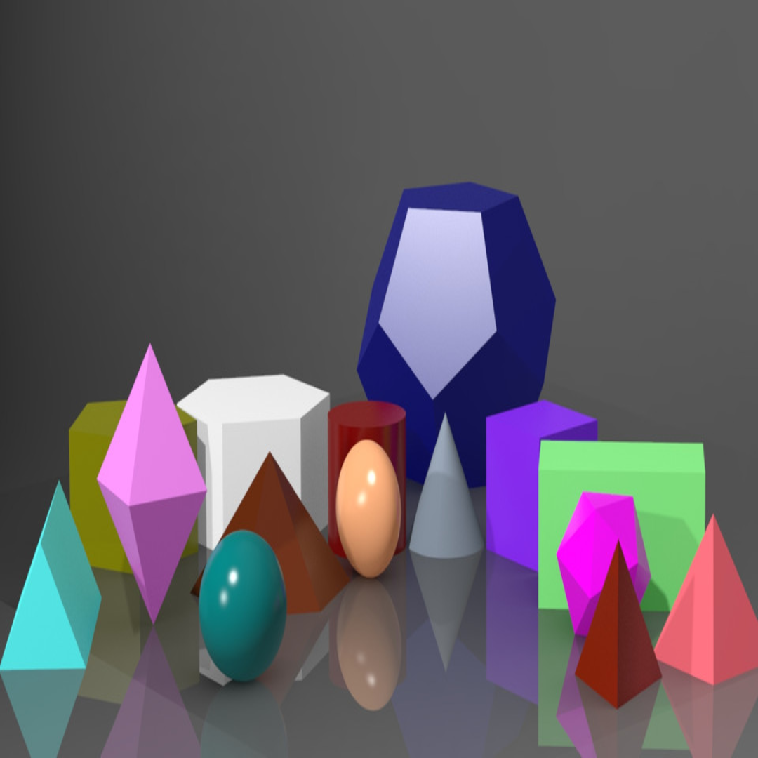 3D Geometric Shapes for Creative Learning and Visual Skills