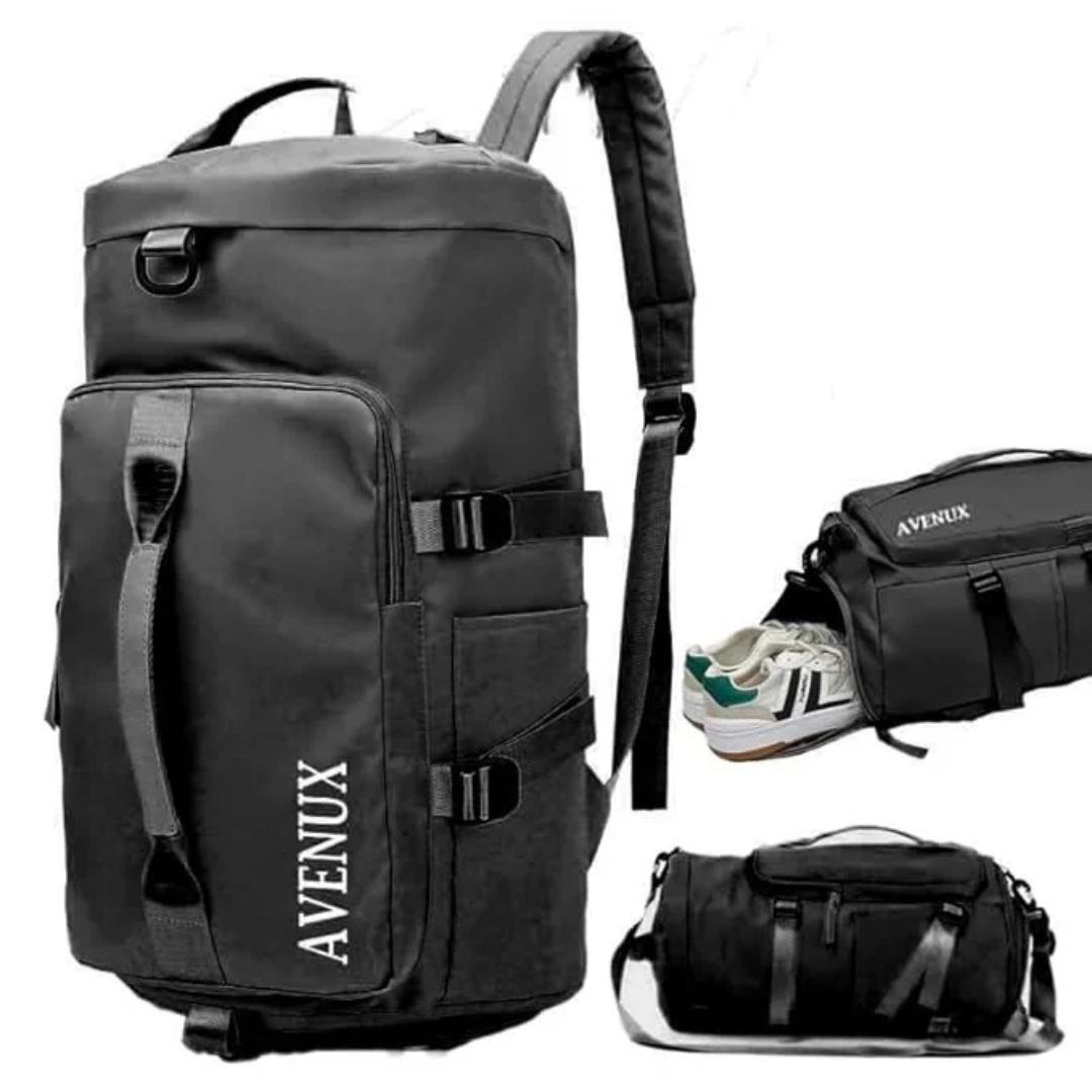 Polyester Black Gym Backpack