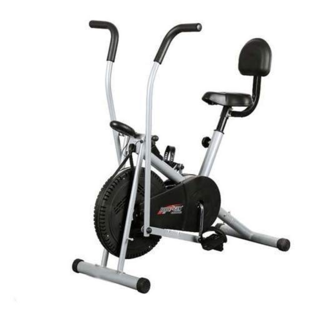 Cycle Silver Body Gym Fan Bike/Air Bike For Home