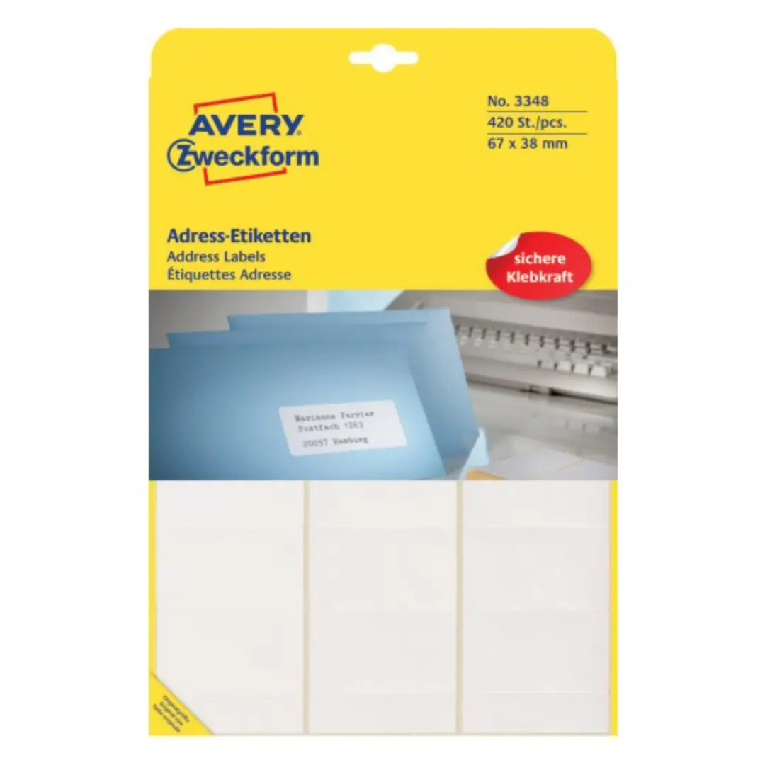 Supplier 67x38mm Address Labels 420 Labels Pack UAE