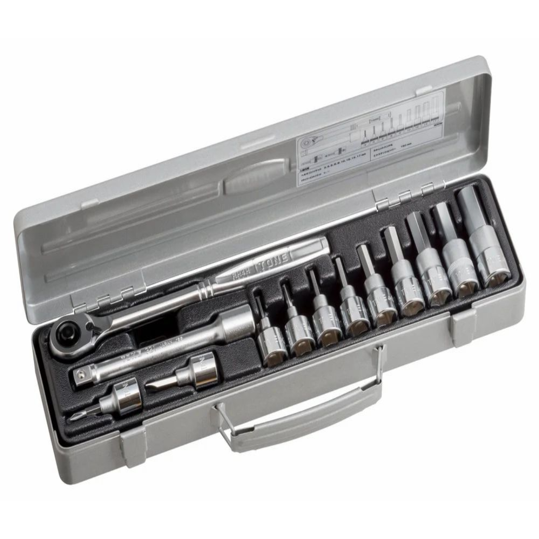  Carbon Steel Socket Wrenches, Drive Set