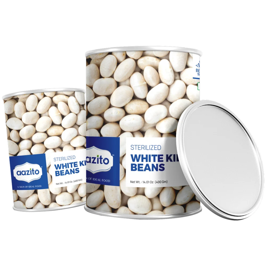 Aazito Canned White Kidney Beans, Packaging Size: 400 g