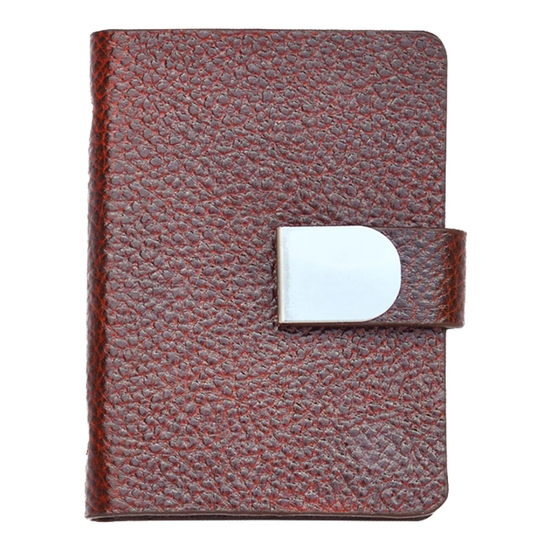 Genuine Leather Brown Multiple Card Holder