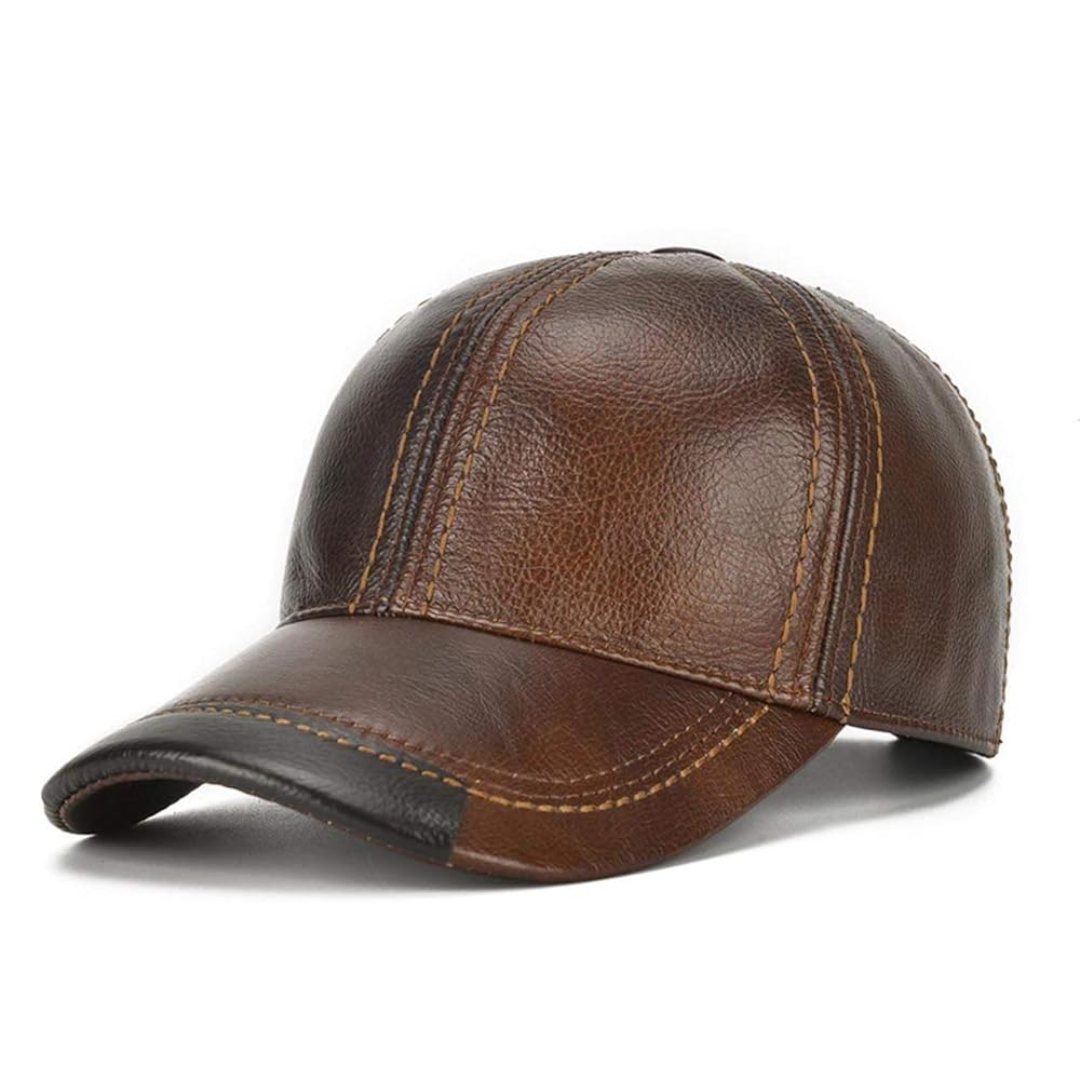 Trendy Leather Caps For Casual Wear