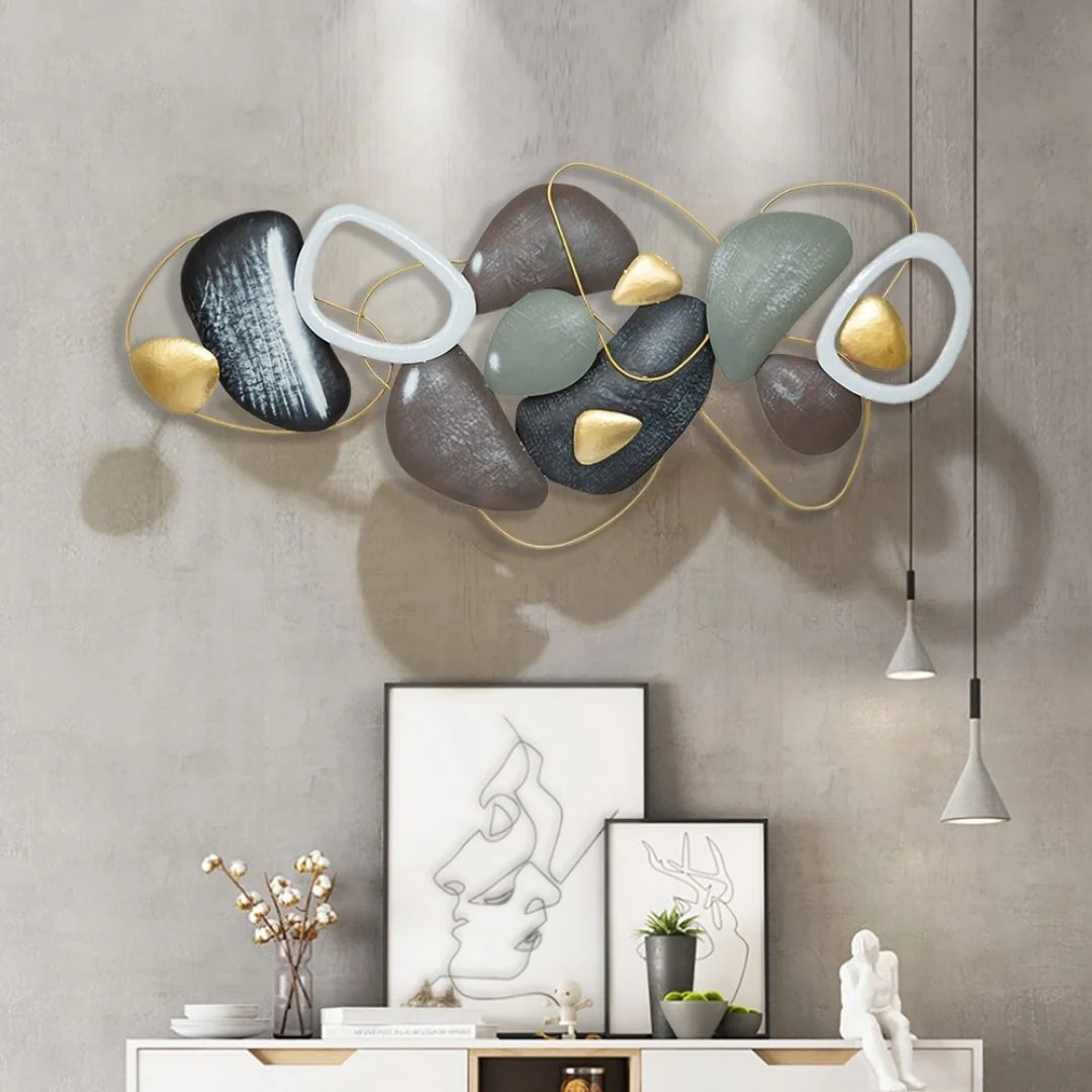 Metal Wall Art for Bold Contemporary Accent Wall Design