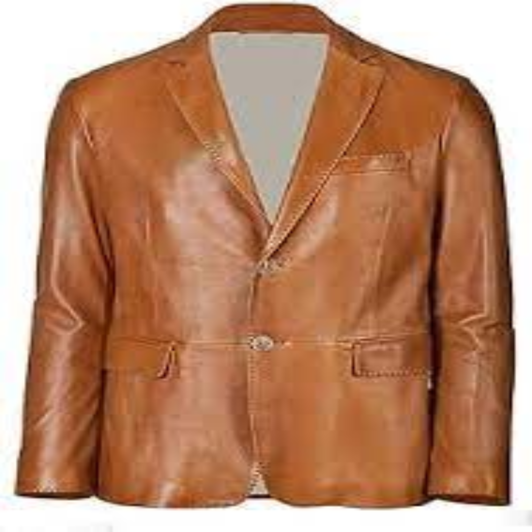 Luxury Leather Blazers Formal Wear