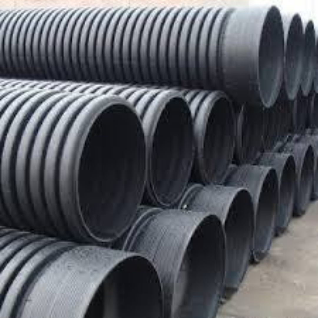 HDPE Corrugated Pipes Strong For Construction Projects