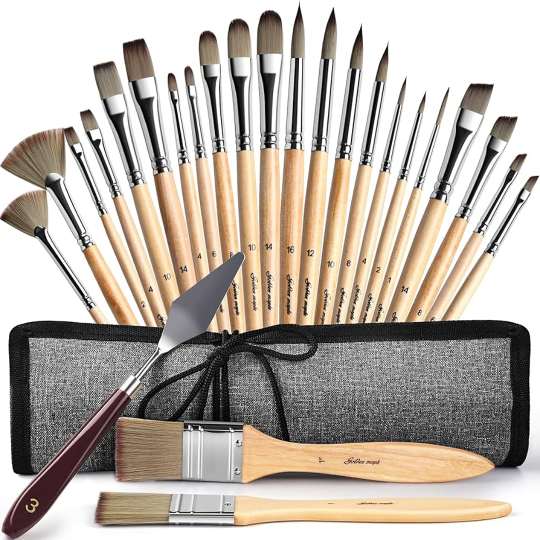 Watercolor & Acrylic Brushes Painting Tools UK