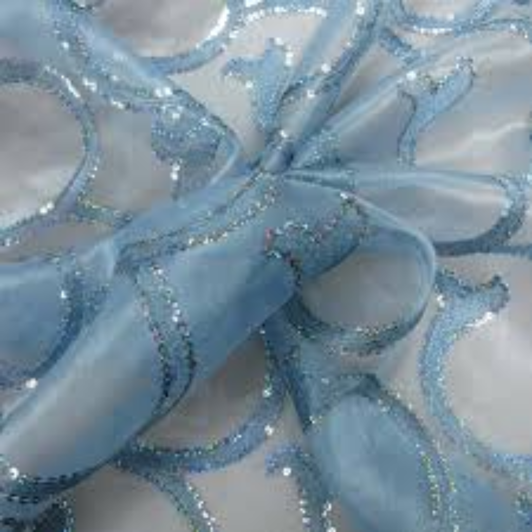 Organza Embroidery Fabrics Decorative USA Distributor