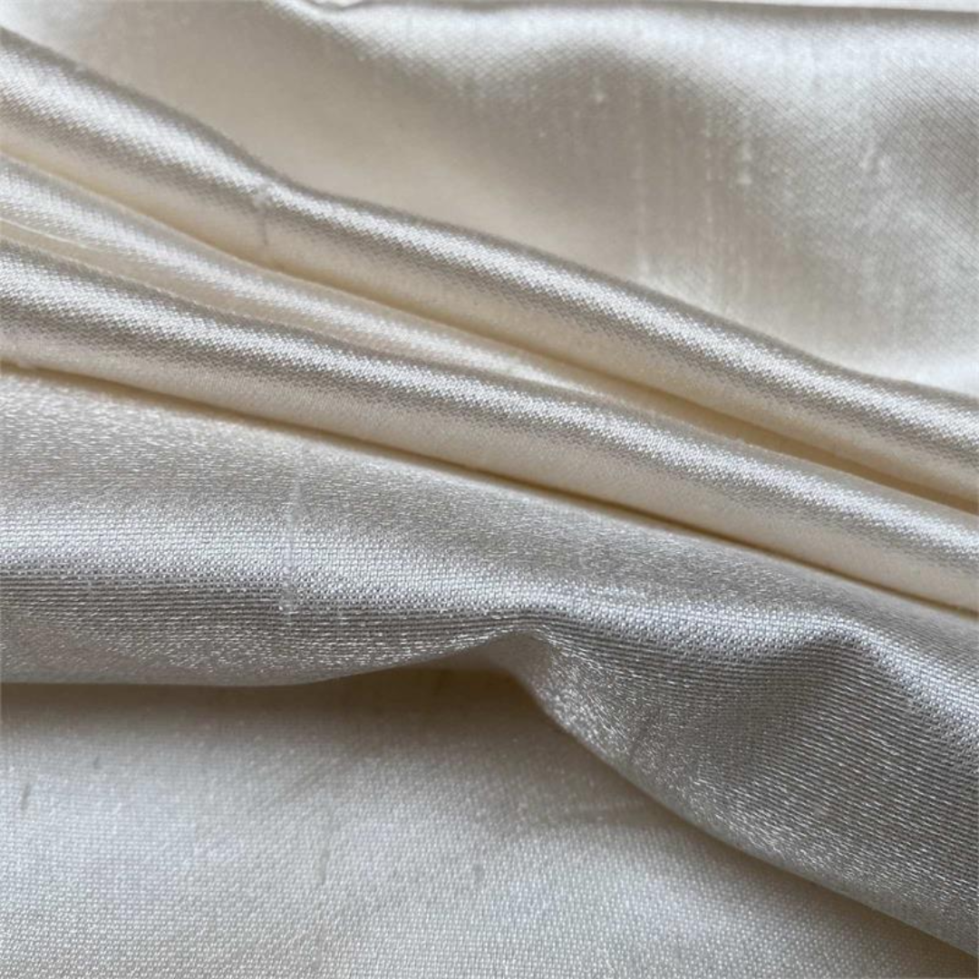 Silk Mikado Fabric Structured Shine UK Distributor