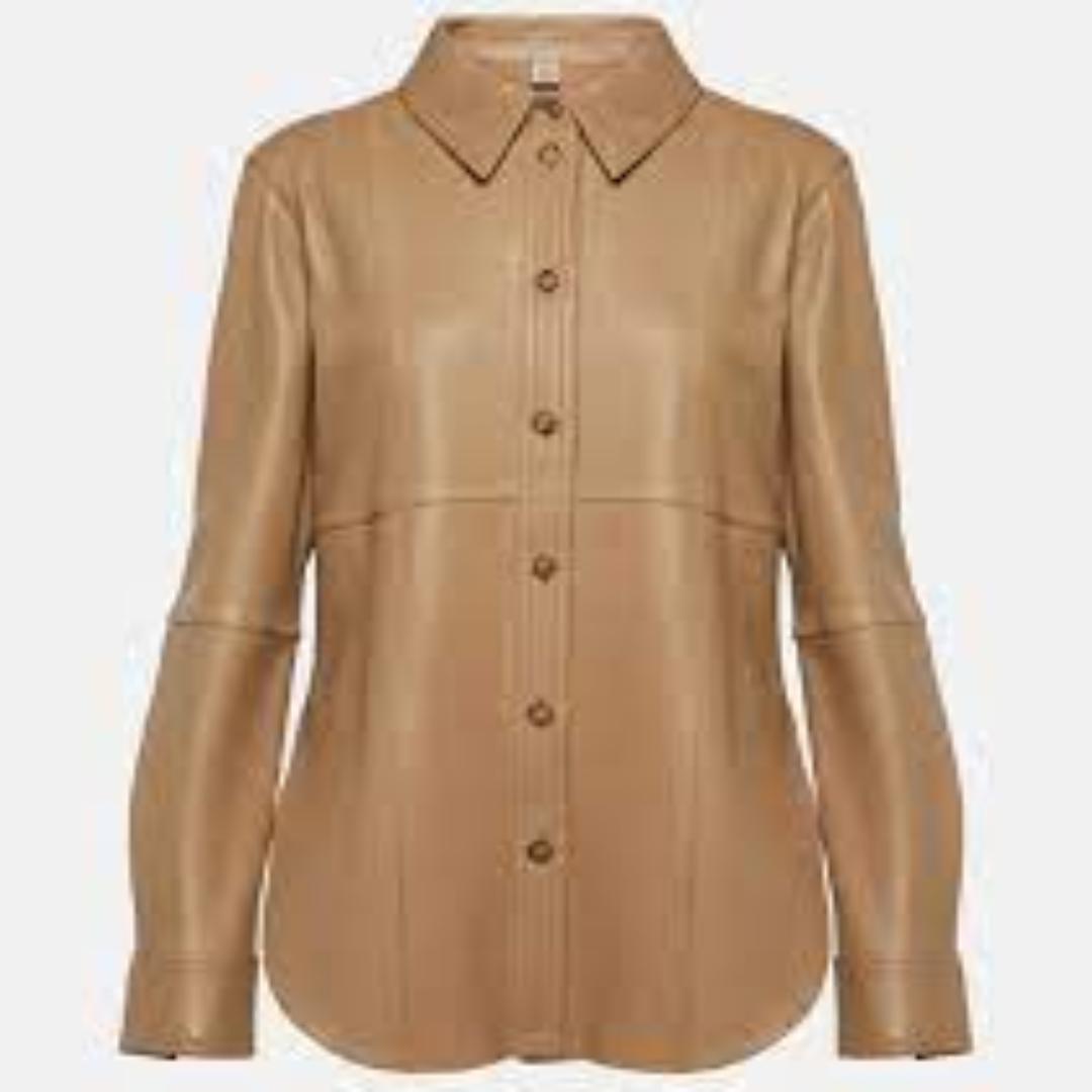 Slim Fit Leather Shirts For Men