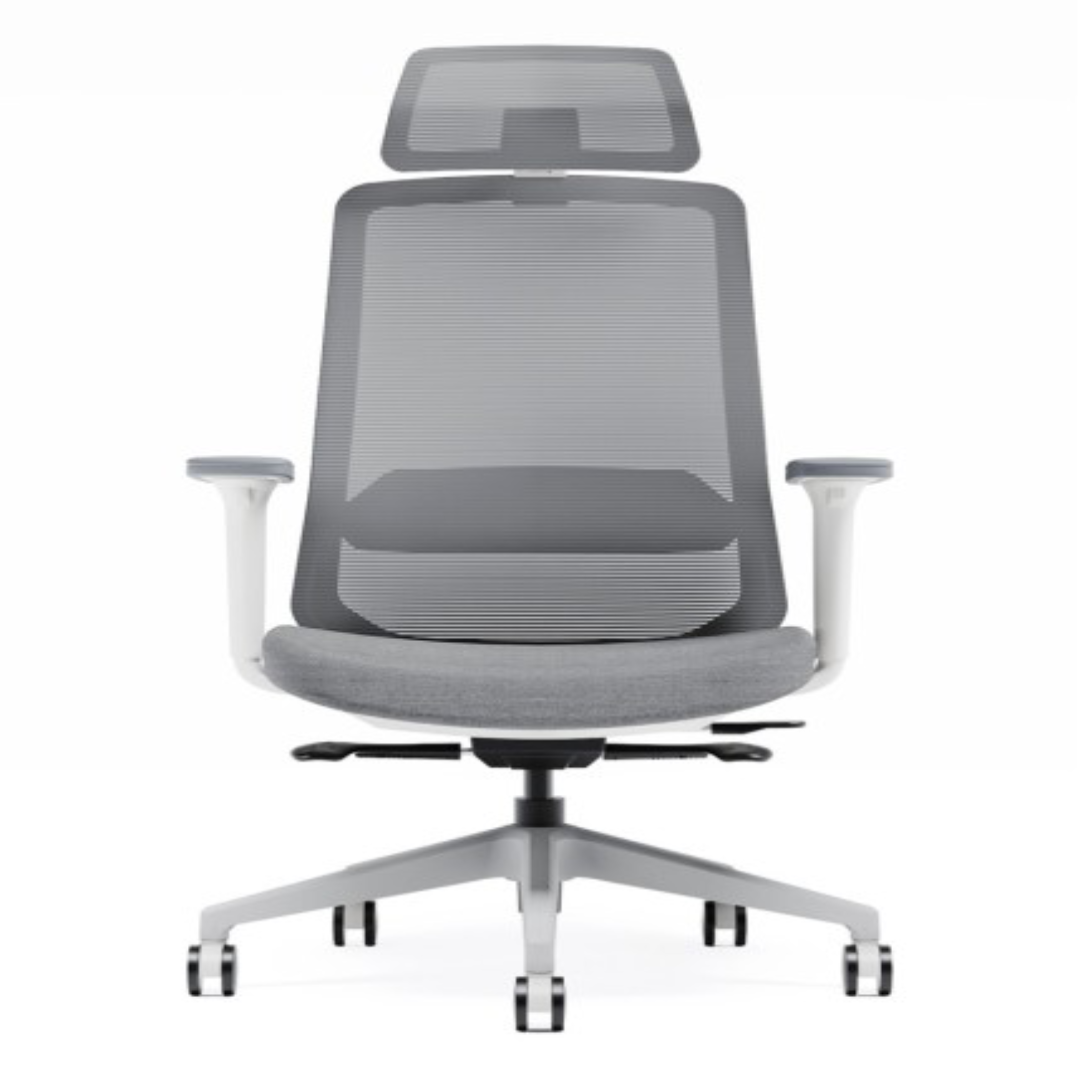 GEO Silver Grey Ergonomic Chair UAE Executive Seat
