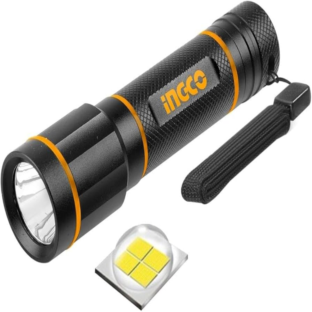 Ingco 250 Lumens LED Flashlight (HFL013AAA58) 