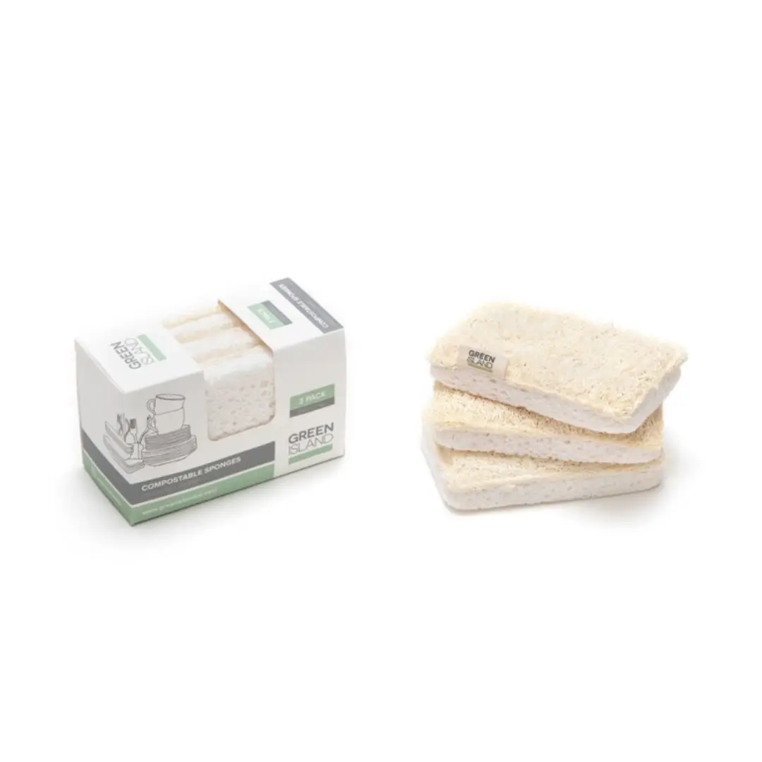 Compostable Sponges Supplier – Eco-Friendly 3-Pack | United Kingdom