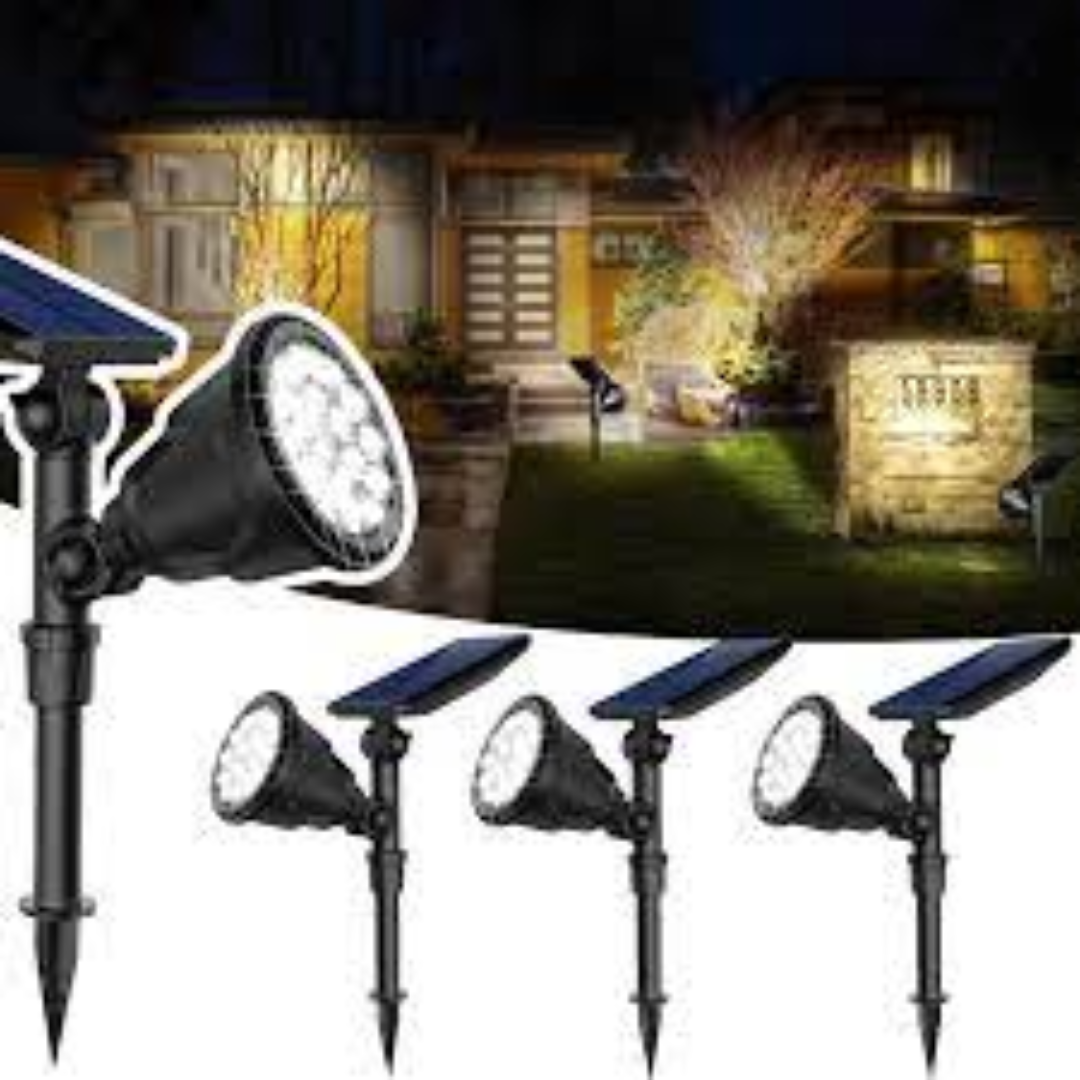 Waterproof Solar Spotlights Perfect For Garden Lighting