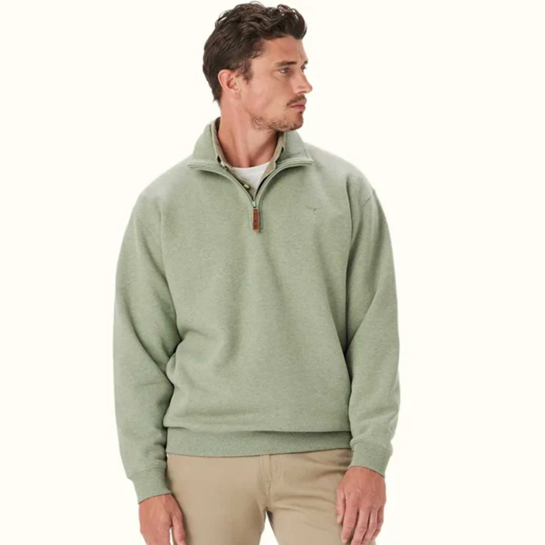 RM Williams Men's Quarter Zip Sweater – Classic Knitwear UK Wholesale