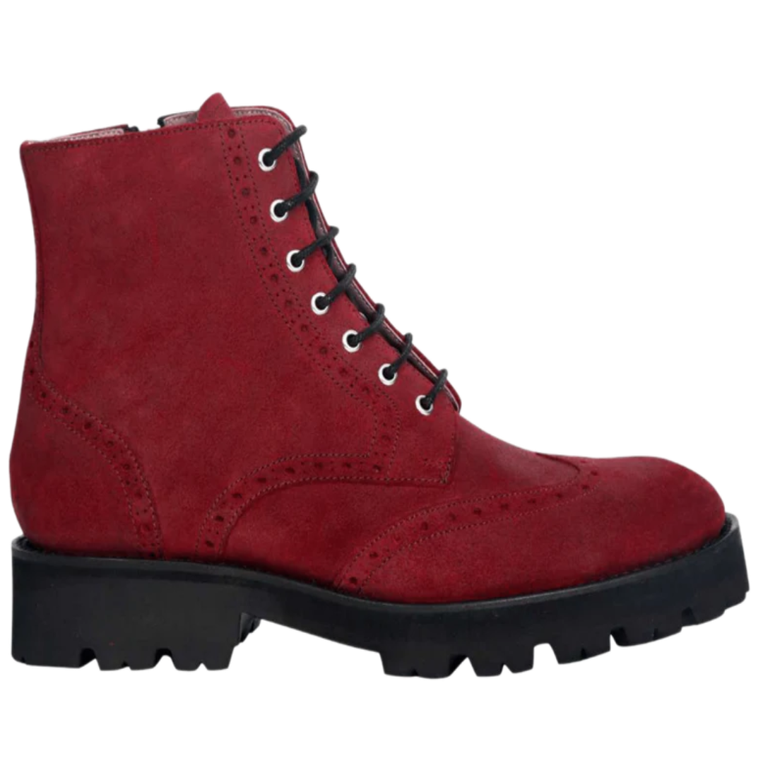 Kelsey Women’s Suede Boots – Burgundy Waxy Finish UK Supplier