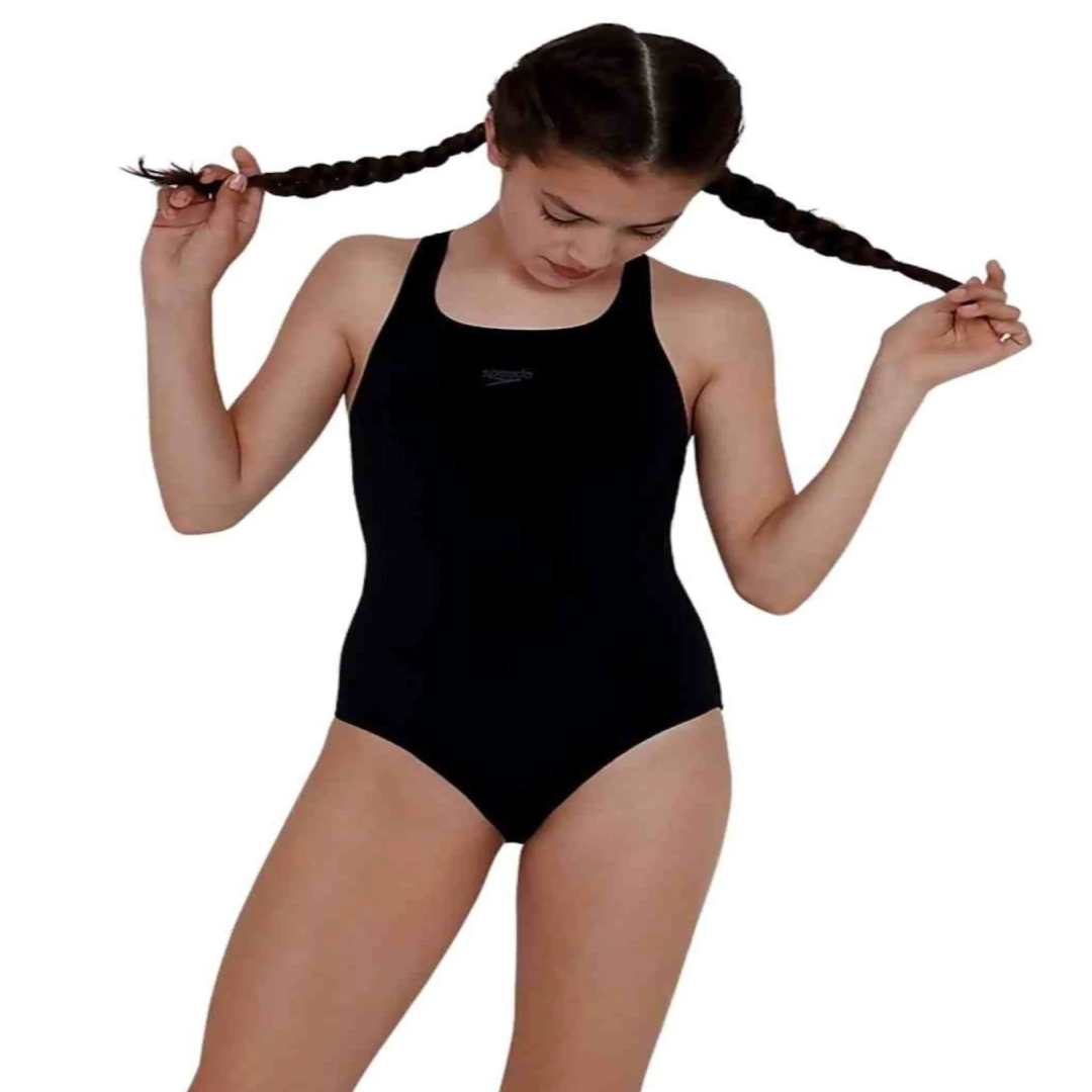 Girls Endurance Medalist Swimsuit – Black Swimwear | UK Wholesaler