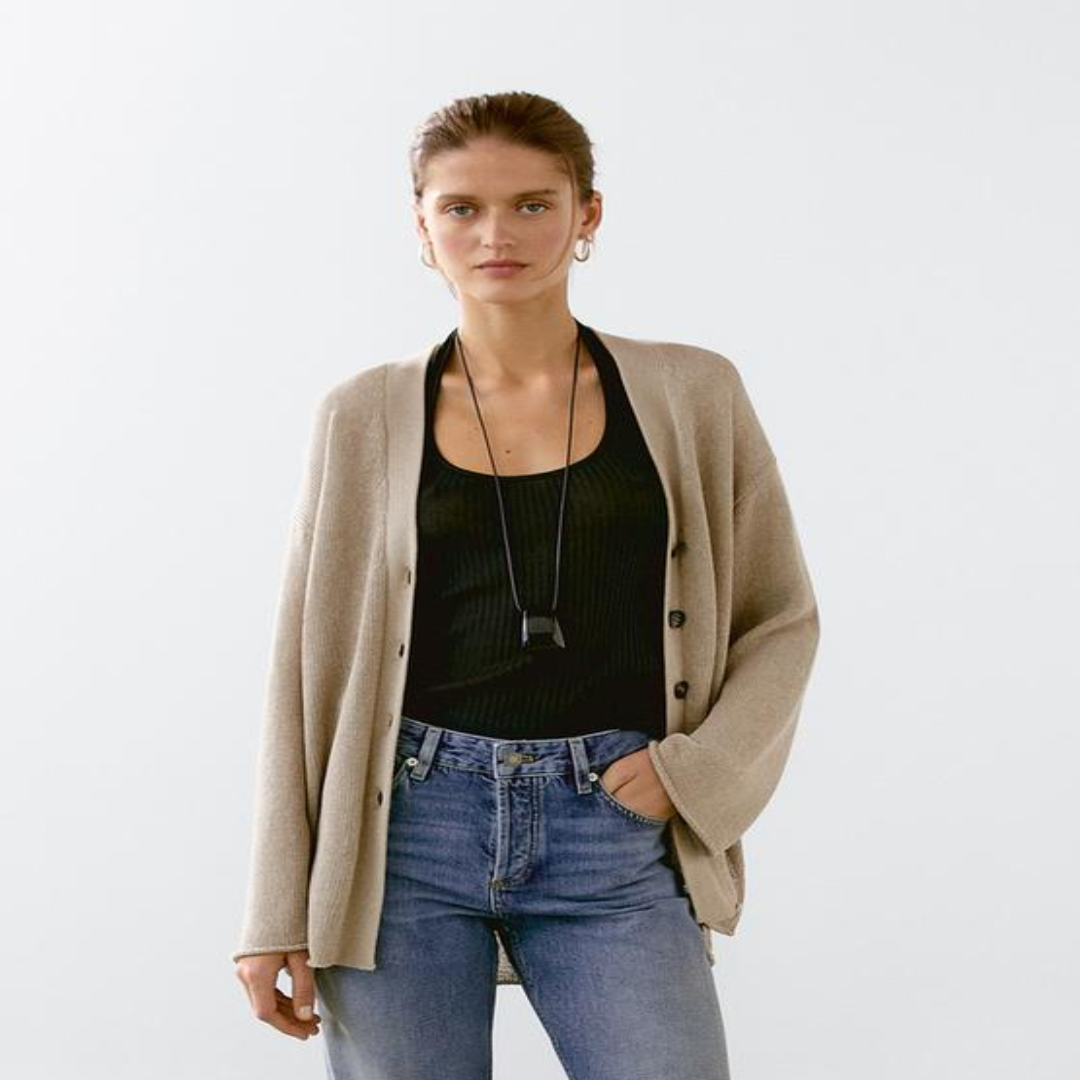 Oversize Fine Knit Cardigan – Fashion Apparel for Women | Malaysia Supplier