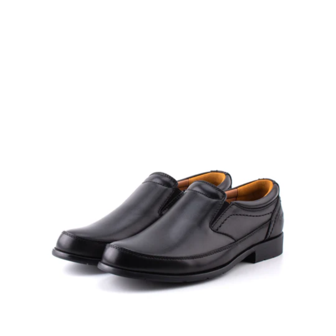 BOND Men’s Black Leather Formal Shoes – Classic Footwear | Malaysia Manufacturer