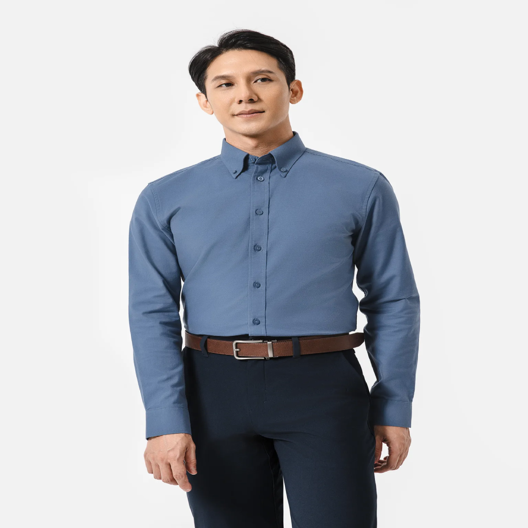 Premium Oxford Long Sleeve Shirt – Men's Formal Shirt Supplier | Vietnam