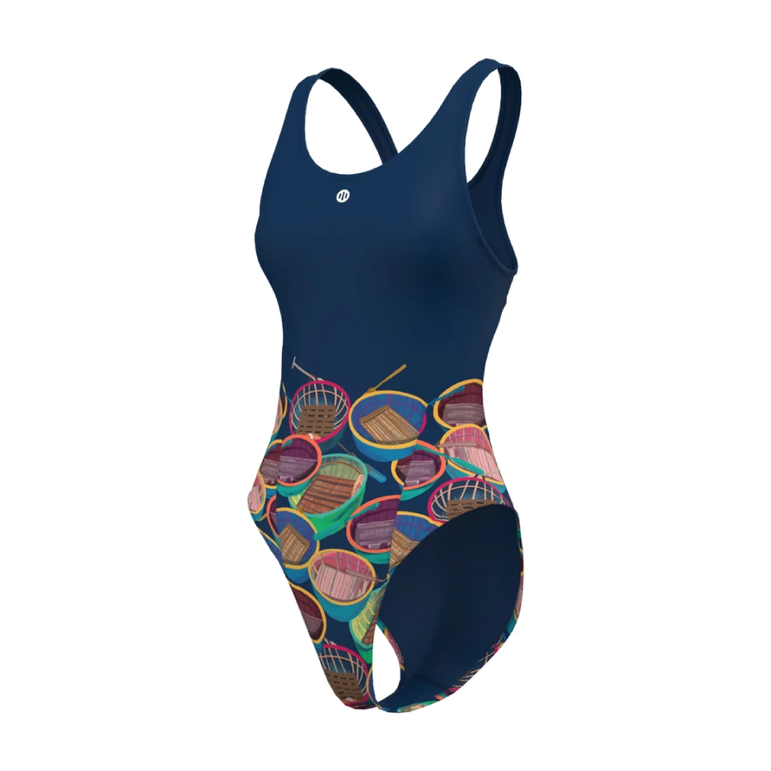 Women’s Openback Swimsuit Bamboo Boats Swimwear Vietnam