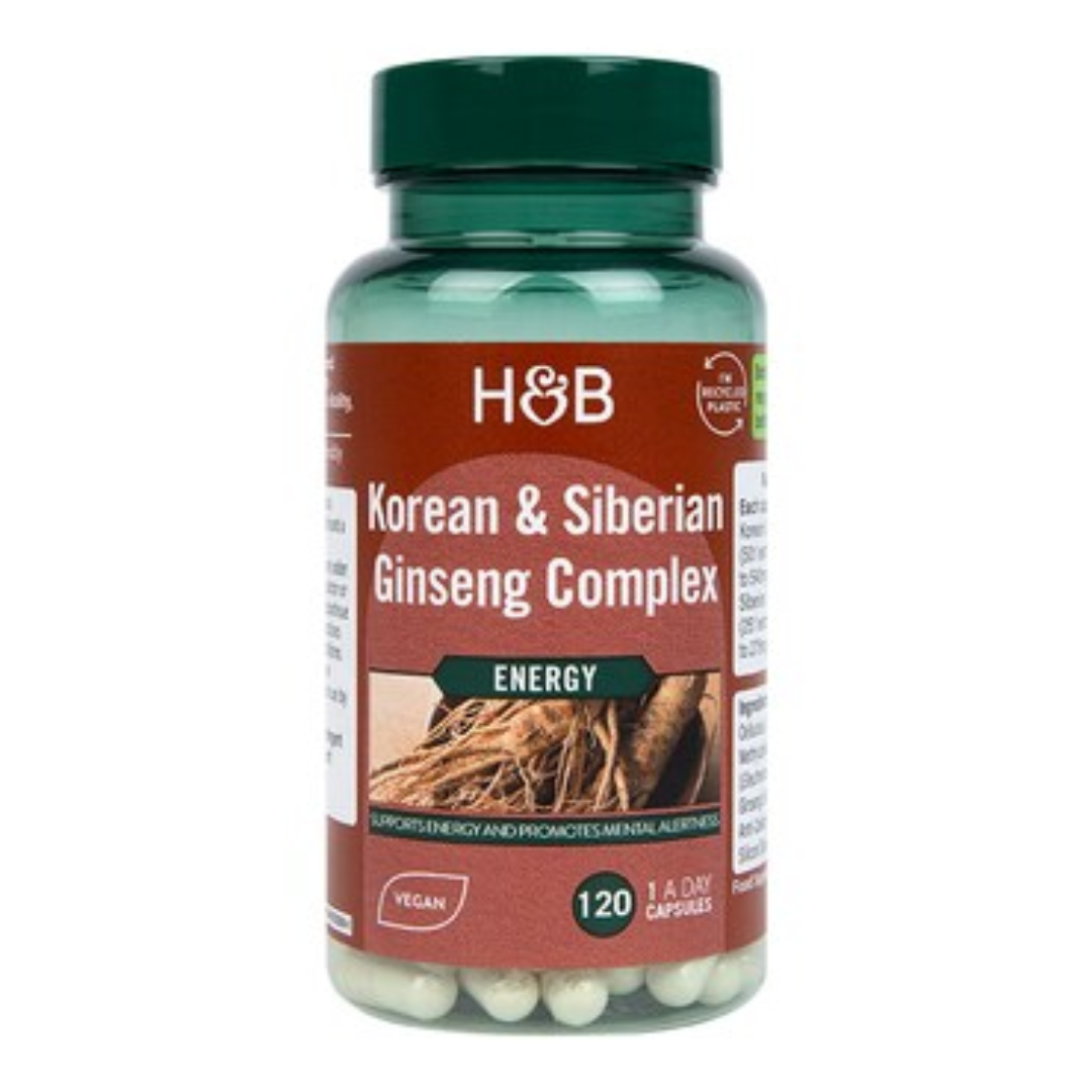 Holland & Barrett Ginseng Complex 120 Tablets – Herbal Wellness Supplement UK Distributor