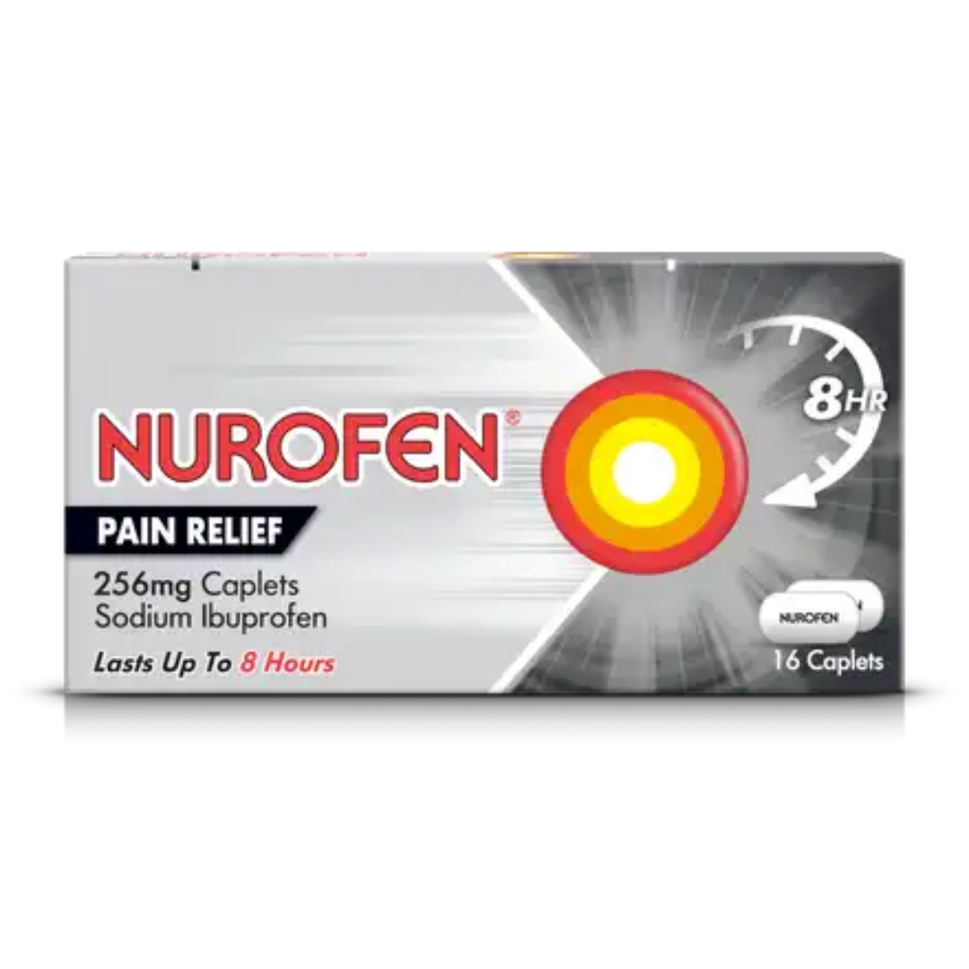 Nurofen 256mg Tablets – Pain Relief 16 Pack UK