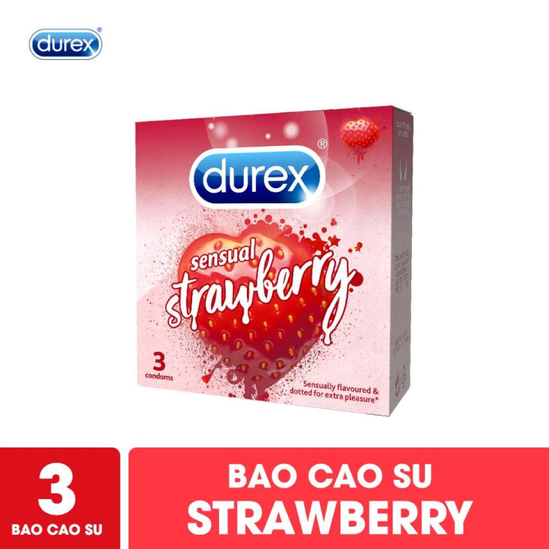 DUREX Strawberry Condoms Vietnam Intimacy Essentials (Box Of 3)