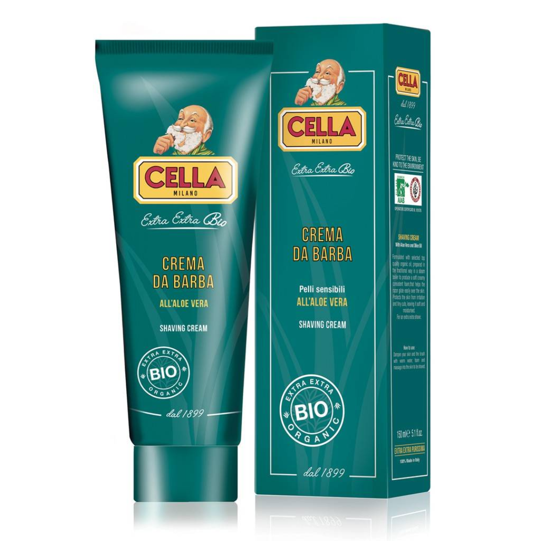 Cella Milano Aloe Vera Shaving Cream Gentle Organic Care MY