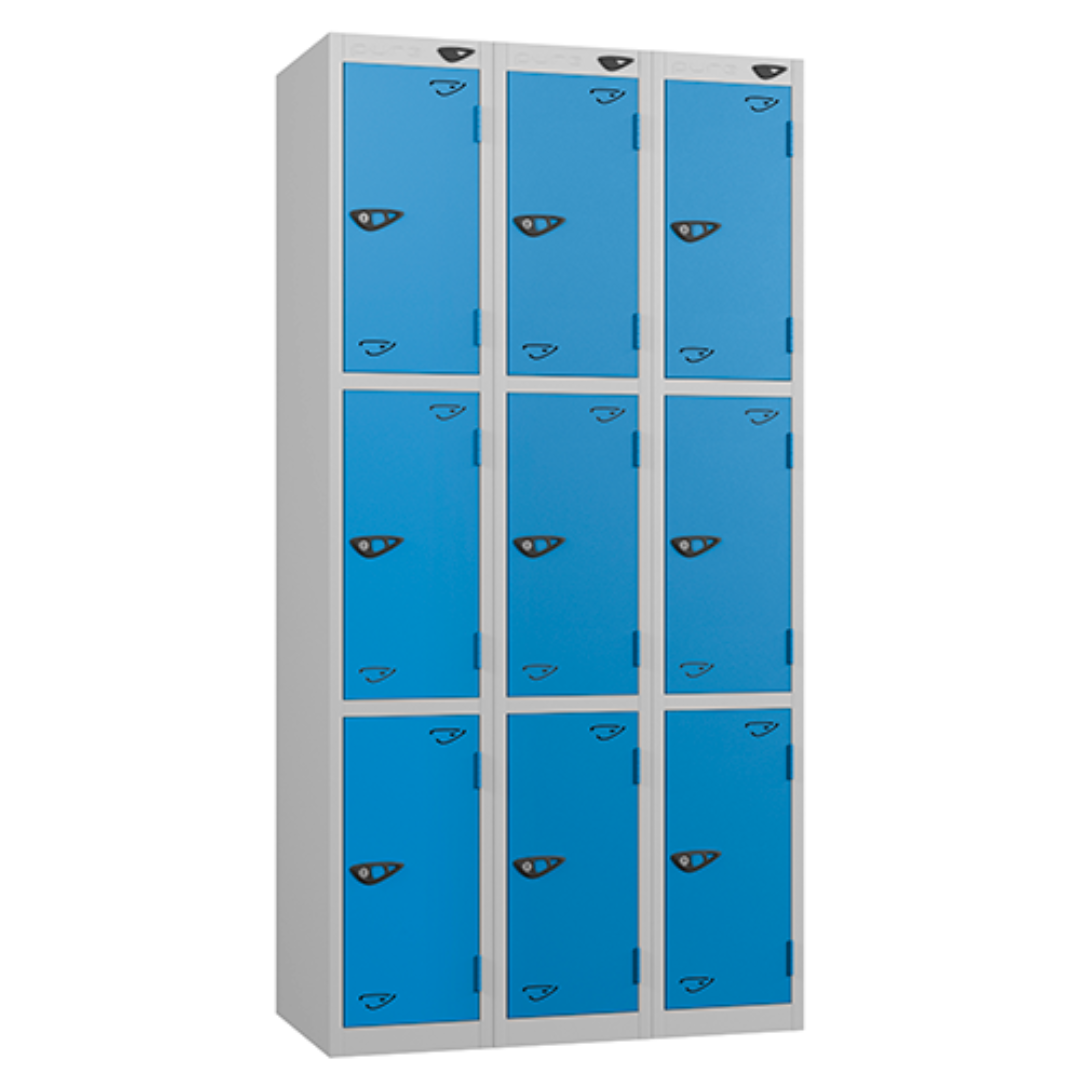Triple Wardrobe with Lockers Secure Medical Storage UK