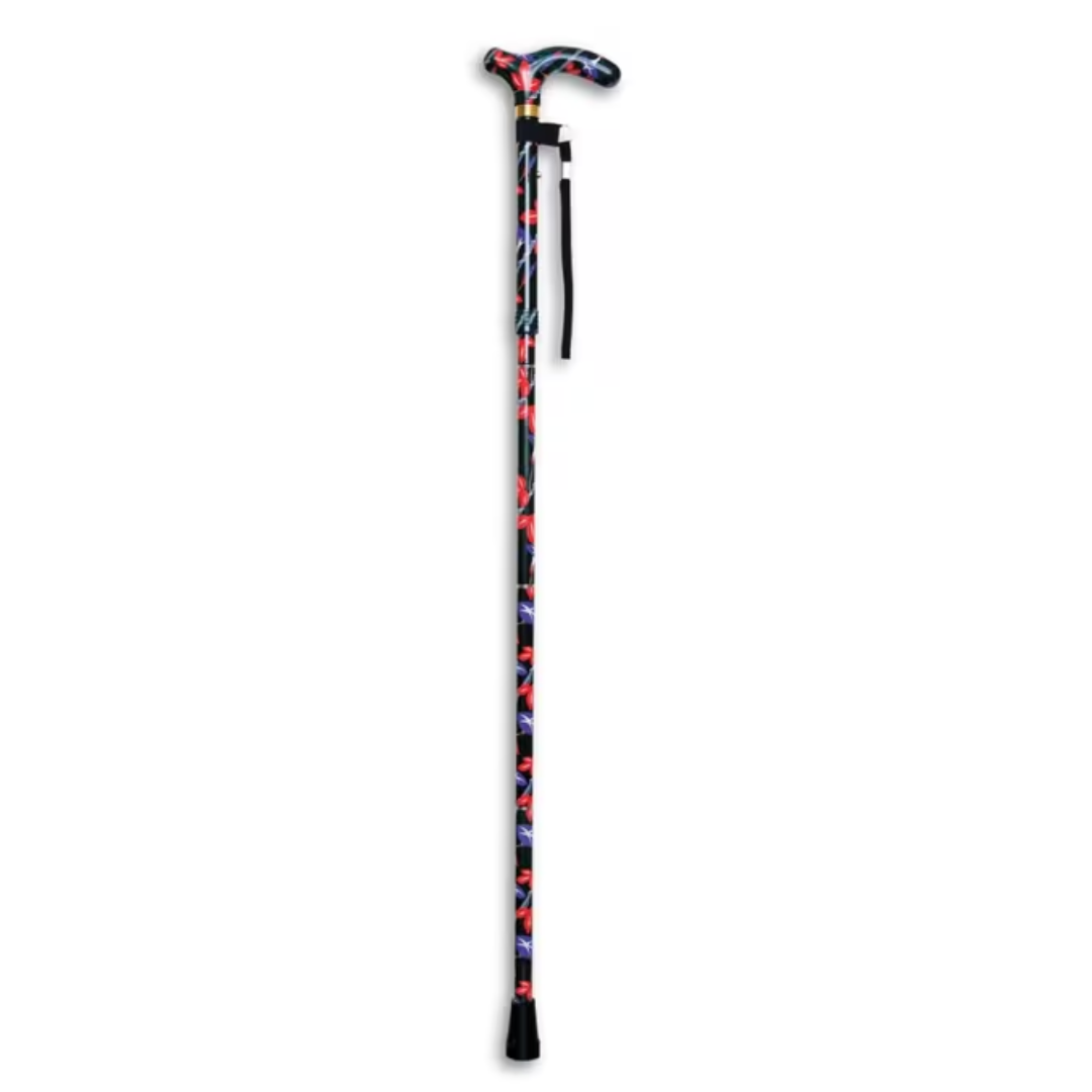 Deluxe Folding Walking Cane Easy Travel Support UK