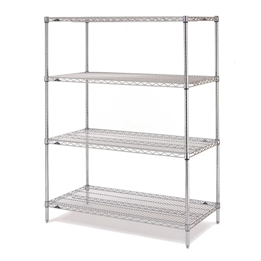 Durable 4-Shelf Stainless Medical Shelving USA Supply